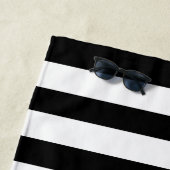 航海のハート ブライズメイドパーティー 週末 ブラック＆ホワイト ビーチタオル (インサイチュ)