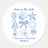 航海のバチェロレッテ週末 ラウンドシール (正面)