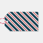 航海のパターン(の模様が)あるいかり ギフトタグ (裏面横)