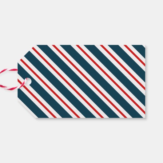 航海のパターン(の模様が)あるいかり ギフトタグ (裏面横)