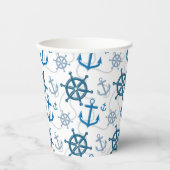 航海のパターン 紙コップ (正面)