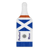 航海のパーソナライズされた形の カッティングボード (正面)