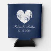 航海のパーソナライズされた結婚いかり缶クーラー 缶クーラー (正面)