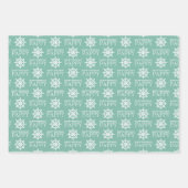 航海のパーソナライズされた誕生日 ラッピングペーパーシート (正面2)