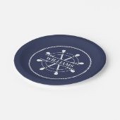 航海のパーソナライズされた ペーパープレート (アングル)