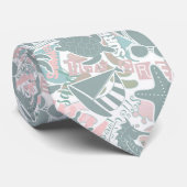 航海のビーチコラージュセージID840 ネクタイ (ロール)