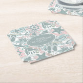 航海のビーチコラージュセージID840 ペーパーコースター (アングル)