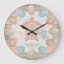 航海のビーチストライプ、海ガラス、亀