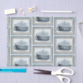 航海のビーチデザインシリーズ20 薄葉紙 (クラフト)