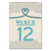 航海のビーチハートノットテーブル番号 テーブルナンバー (正面)