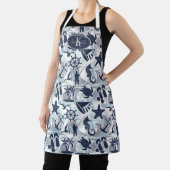 航海のビーチパターンNavy ID839 エプロン (インサイチュ)