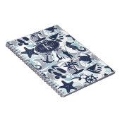 航海のビーチパターンNavy ID839 ノートブック (右側)