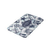 航海のビーチパターンNavy ID839 バスマット (アングル)