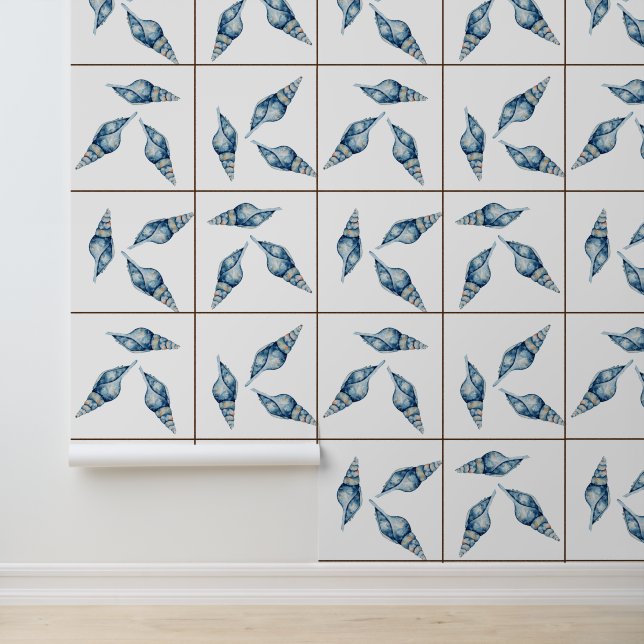 航海のビーチブルーシーシェルホワイトタフェイクイル 壁紙 (アプリケーション)