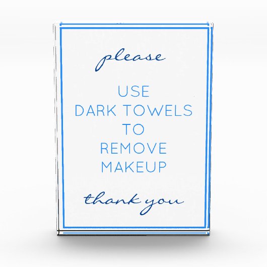 航海のビーチブルーバスルーム化粧タオルブロック フォトブロック (正面)