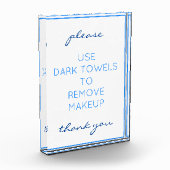 航海のビーチブルーバスルーム化粧タオルブロック フォトブロック (左)