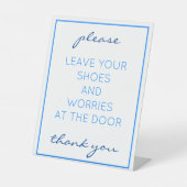 航海のビーチブルー除去シューズカウンターサイン 台座サイン (正面)