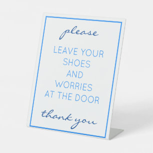 航海のビーチブルー除去シューズカウンターサイン 台座サイン