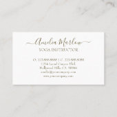 航海のビーチミニマル金ゴールドリングや輪 名刺 (裏面)