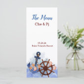 航海のビーチ結婚式テーマメニュー メニュー (スタンド正面)