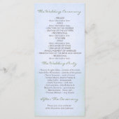 航海のビーチ結婚式 プログラム (裏面)