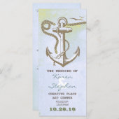 航海のビーチ結婚式 プログラム (正面/裏面)