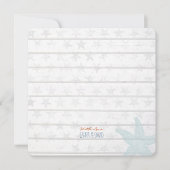 航海のビーチ結婚式 招待状 (正面)