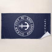 航海のビーチ ビーチタオル (正面)