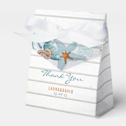 航海のビーチ |結婚式の引き出物ボックス フェイバーボックス (正面サイド)