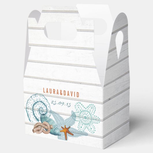 航海のビーチ |結婚式の引き出物ボックス フェイバーボックス (オープン)