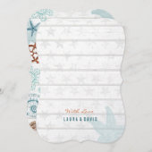 航海のビーチ |結婚式招待状 招待状 (正面/裏面)