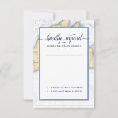 航海のフォーマル結婚マルタのブドウ畑 出欠カード (正面)