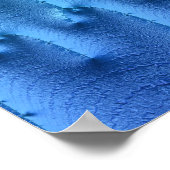 航海のフラクタル波アートビーチハウスウォール ポスター (角)