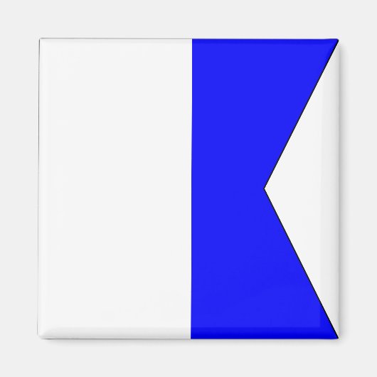 航海のフラグ"A"アルファ磁石 マグネット (正面)