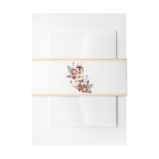 航海のフローラいかりビーチ結婚式 招待状ベリーバンド (正面例)