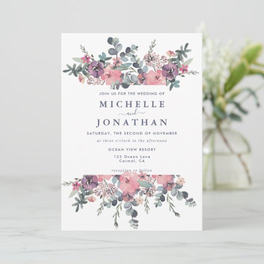 航海のフローラいかり結婚式招待状 招待状 (スタンド正面)