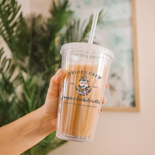 航海のフローラいかり |モノグラムバチェロレッテ アクリルタンブラー