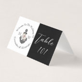 航海のフローラ結婚いかり白黒 (正面)