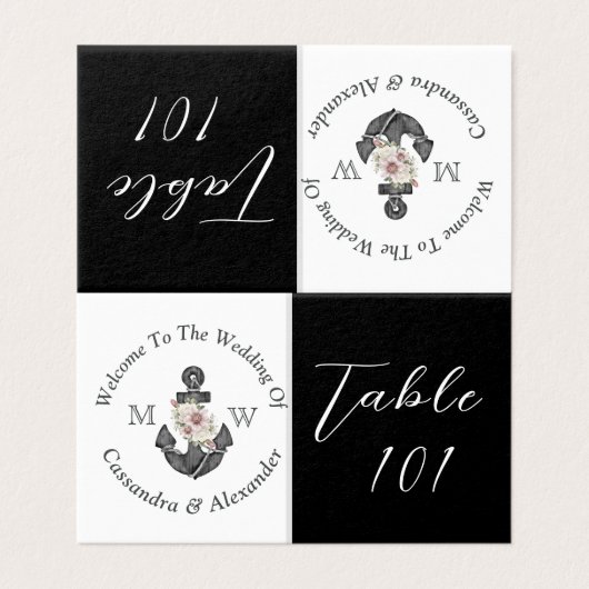 航海のフローラ結婚いかり白黒 (外部フラット)