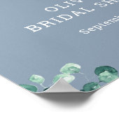 航海のフローラ |ブライダルシャワーウェルカムサイン ポスター (角)