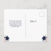 航海のフローラ|新しい住所の引っ越し案内 案内ポストカード (裏面)