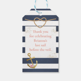 航海のブライズシャワー ギフトタグ