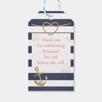 航海のブライズシャワー ギフトタグ