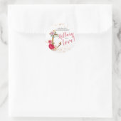 航海のブライダルシャワー |いかりシャワー|お引き ラウンドシール (バッグ)