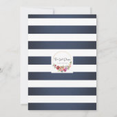 航海のブライダルシャワー 招待状 (裏面)