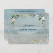 航海のブライダルシャワー 招待状 (正面/裏面)