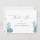 航海のブルー シェル 感謝カード (正面)