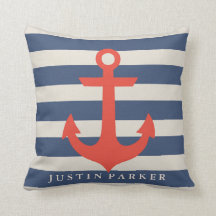 航海のベビーパーソナライズされた子供部屋枕