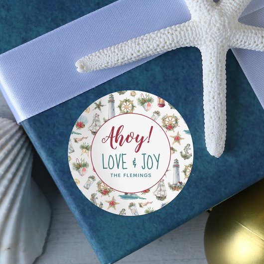 航海のホリデー カスタマイズ ラウンドシール