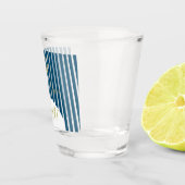 航海のメイドオブオナー ゴールドアンカー 結婚式ロゴ ショットグラス (右)